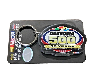 DAYTONA 500 2008 DALE EARENHARDT 50 YEARS NASCAR PREMIUM ACRYLIC KEY RING - Image 1 of 4