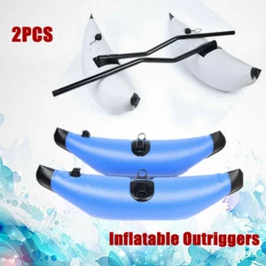 2 Stück Aufblasbare PVC Kajak Kanu Angeln Boot Ausleger Stabilisator Zubehör USA - Bild 1 von 37
