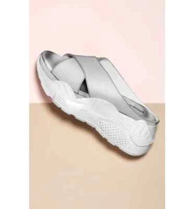 Jeffrey Campbell silber weiß Sektor reflektierende Sport-Pantolette Sandale - Gr. 7,5 NEU - Bild 1 von 8