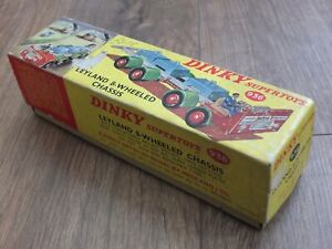 DINKY SUPERTOYS 936 - LEYLAND 8 WHEELED TEST CHASSIS - 1/43 ORIGINAL EMPTY BOX