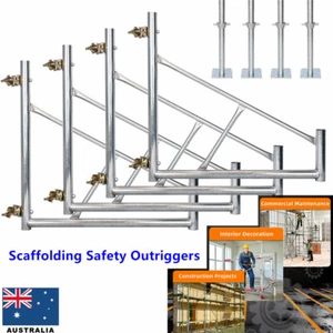Scaffolding Safety Outriggers Heavy Duty with Adjustable Leveling Screw Jack Set - Picture 1 of 10