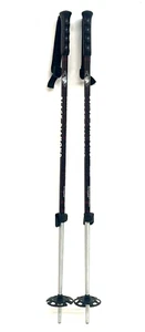 Gipron Black Diamond Traverse Flicklock Ski Poles 100-145 cm 7075 Aluminum Italy - Picture 1 of 7