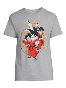 LARGE Men’s Dragonball Gray Short Sleeve T-shirt Size Toei Animation New - Picture 1 of 3