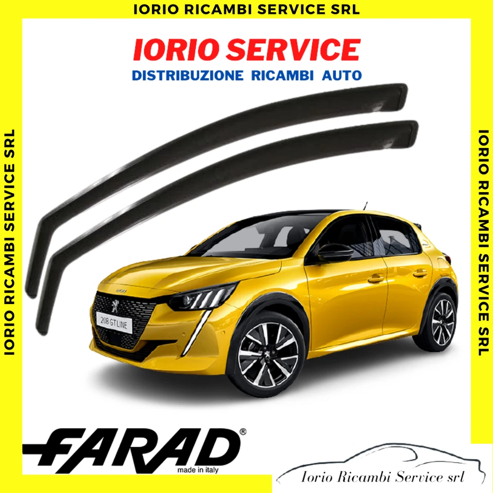 DEFLETTORI ARIA per PEUGEOT 208 II dal 2019 5p FARAD fumè ANTITURBO ANTIVENTO - Immagine 1 di 1