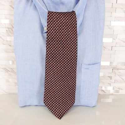 Para Hombres Corbata de Sarga Gráfico Geo Arte Seda Vestido Traje Corbata Ropa de Trabajo JONATHAN ROGERS Foto 1 de 4