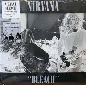 Nirvana Bleach Exclusive Limited Edition Red Black Marble Colored Vinyl LP 2020 - Picture 1 of 4