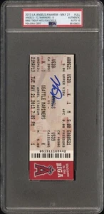 Mike Trout SIGNED Hits for Cycle Ticket Stub 5/2/13 LA Angels PSA 10 AUTOGRAPH - Picture 1 of 2