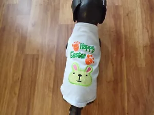 pet dog shirt,,"Happy Easter", bunny face, Medium*(read size details ) - Bild 1 von 6
