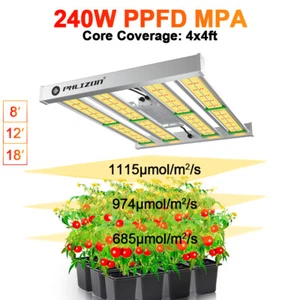2000W LED Grow light fixture Full Spectrum 4x4ft Dimmable Indoor Hydroponic Veg - Bild 1 von 12