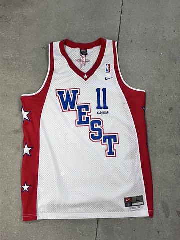 VTG Yao Ming #11 Houston Rockets 2004 NIKE NBA All Star Jersey Men's L Cover