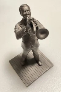 The Jazz Man Fine Pewter Figure Signed ALC - Picture 1 of 6