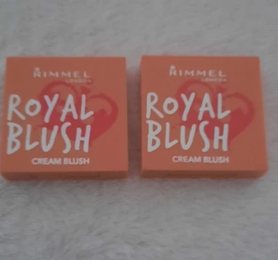 Rimmel London Royal Blush 001 Peach jewel Cream to powder Blush buildable x2 - Image 1 of 2