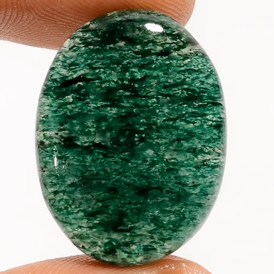100% Natural Green Aventurine Oval Cabochon Gemstone 21 Ct. 24X18X5 mm EE-51741 - Image 1 of 2