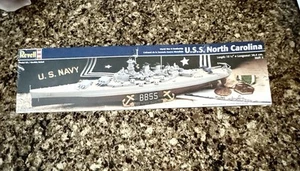 Revell USS North Carolina US Navy World War II Battleship BB55 Model Kit T-4 - Picture 1 of 2