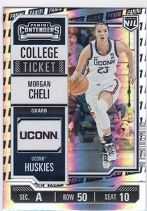 2024-25 Panini UConn #9 Morgan Cheli College Ticket Panini Logo - Picture 1 of 2