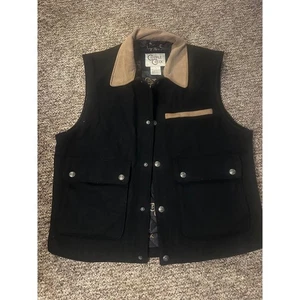 Cripple Creek Wool Western Vest, Large Black - Picture 1 of 5