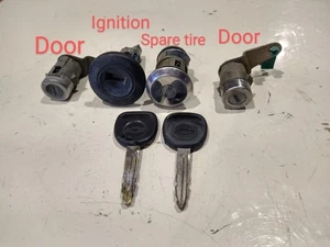 GM OEM Door Spare Tire Lock and Ignition with Keys 03-06 07 Classic - Picture 1 of 5