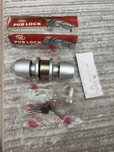 Vintage Integral Entrance Lock Hinaka AGE Pub Lock Japan PS55-CAD Back Set Rare - Bild 1 von 11