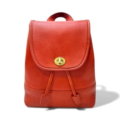 Vintage Coach Hamilton Hobo Leather Backpack — Red made in USA - Image 1 of 4