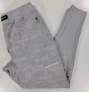Infinity Alphalete Tech Pants Camo Terrain Joggers Stretch Vented Medium Gym - Picture 1 of 13