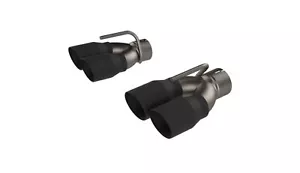 QTP (430115TB) Screamer Exhaust 3in Quad Tip Adapter w/Black Tips - Picture 1 of 1