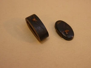 Japanese sword　 hilt part 　FUCHI KASHIRA 　Bird illustration - Picture 1 of 14