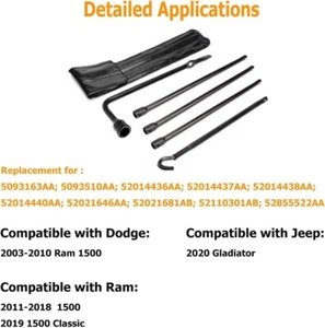 llave de Rueda Repuesto para Herramientas de Neumático Para Llantas Dodge Ram US - Bild 1 von 5