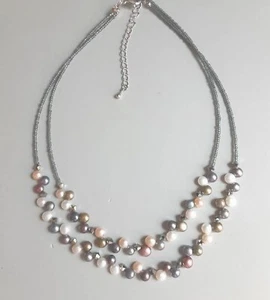 Vintage Baroque Pearl And Glass Bead Necklace - Picture 1 of 9