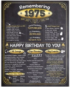 48th Birthday Party Decorations (Forty-eight) - Remembering The Year 1975 - Picture 1 of 8