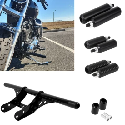 Conjunto completo de controles deslizantes de choque traseiro barra de choque frontal para Harley Sportster XL 883 1200 EUA  - Imagem 1 de 4