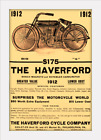 THE HAVERFORD Motorycle Vintage style Print Mounted or Framed FREE POST UK MADE