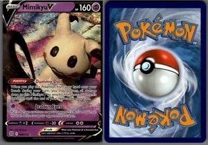 2022 Pokemon, Brilliant Stars, #068/172 Mimikyu V, Holo Ultra Rare - Picture 1 of 1