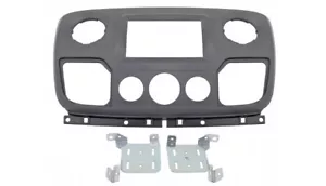 For Renault Master 3 Fv Car Radio Panel Installation Frame Double Din Grey - Picture 1 of 4