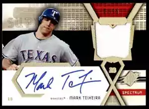 2003 SPX JERSEY AUTO SPECTRUM Mark Teixeira Auto 01/25 Texas Rangers #SS-MT - Picture 1 of 2
