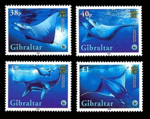 Gibraltar 2006 Giant Devil Ray WWF fish set SG 1152-1155 MNH mint *COMBINED POST - Picture 1 of 1