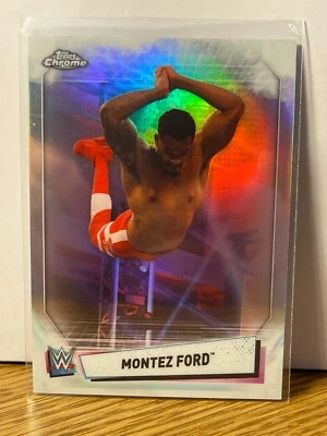 MONTEZ FORD   2021 TOPPS CHROME WWE REFRACTOR - 60 - Image 1 of 2