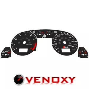 Audi S4 B5 2000-2002 Petrol MPH Custom Black Gauge Faces + Logo - Foto 1 di 1