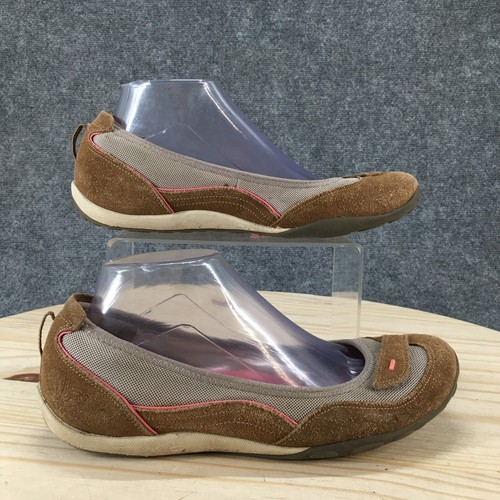 Scarpe Privo by Clarks donna 9 5 m ballerine piatte pelle marrone slip on casual 61243