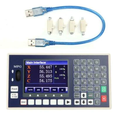 4 Axis CNC Controller MPG 3.5inch TFT 400KHz Servo Stepper for Milling Machine - Image 1 of 4