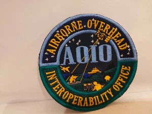 Airborne Overhead Interoperability Office AOIO DoD NSA Patch 3 1/2 x 3 1/2 inche - Picture 1 of 2
