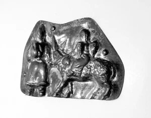Rare 1920s Anton Reiche Chocolate Half Mold Journey to Bethlehem Dresden Germany - Picture 1 of 12