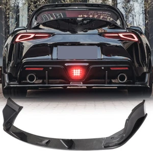 Fits Toyota Supra GR A90 A91 MK5 2019-2023 REAL CARBON Rear Bumper Diffuser Lip  - Picture 1 of 16