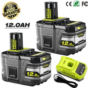 2X Für Ryobi Akku 18V 12,0AH 9AH Lithium One+Plus RB18L50 P108 RB18L40/Ladegerät - Bild 1 von 29