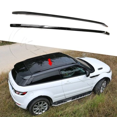 Roof Rack Rails Crossbar Fits for Land Rover Range Rover Evoque 2011-2019 Black - Image 1 of 4
