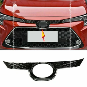 For Toyota Corolla Sedan 2019-2023 Carbon Fiber ABS Front Grille Grid Cover Trim - Picture 1 of 5