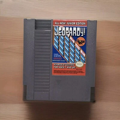 Jeopardy -- Junior Edition (Nintendo Entertainment System, 1989) Tested - Image 1 of 3