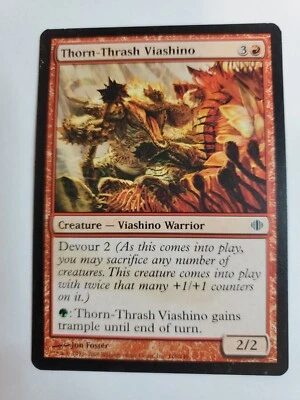 MTG Magic The Gathering Card Thorn-Thrash ViashinoCreatureViashino Warrior  - Image 1 of 2