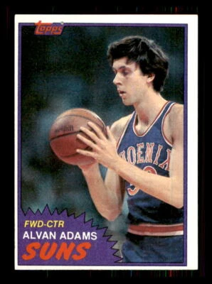 1981 Basketball Topps Alvan Adams Phoenix Suns #W79 4 - Image 1 of 2