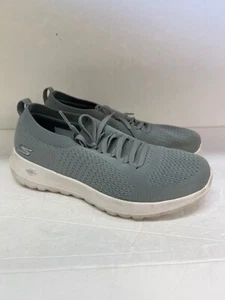 Skechers Womens Gray GO Walk Joy Fresh View Mesh Sneakers Slip On Shoes size 8 - Picture 1 of 5