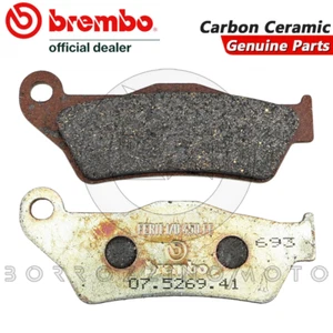 PASTIGLIE FRENO POSTERIORI BREMBO CARBON CERAMIC GENUINE BMW S 1000 XR 2015 2016 - Foto 1 di 4